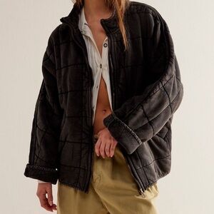 Free People Dolman Quilted Knit Jacket